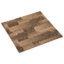Gulvtæppe 20 pcs Brun 50 x 50 cm PP
