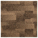 Gulvtæppe 20 stk. Brun 50 x 50 cm PP