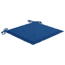 foldbare havestole 4 stk. med hynder massivt teaktræ