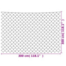 lysnet 3x3 m 306 LED'er inde/ude varmt hvidt lys