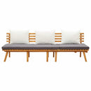 daybed til haven 200x65 cm massivt akacietræ