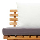 daybed til haven 200x65 cm massivt akacietræ