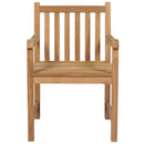 havestole 4 stk. med vinrøde hynder massivt teaktræ