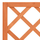 plantekasse med espalier 70x30x135 cm massivt fyrretræ brun