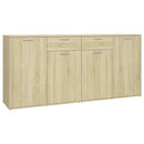 skænk 160x36x75 cm konstrueret træ sonoma-eg