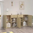 skænk 160x36x75 cm konstrueret træ sonoma-eg