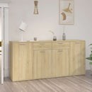 skænk 160x36x75 cm konstrueret træ sonoma-eg