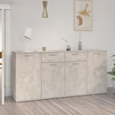 skænk 160x36x75 cm konstrueret træ betongrå