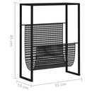 magasinholder 35x15x45 cm stål sort