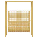 magasinholder 35x15x45 cm stål guldfarvet