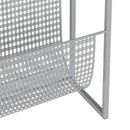 magasinholder 35x15x45 cm stål sølvfarvet