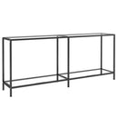 konsolbord 180x35x75,5 cm hærdet glas transparent