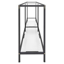 konsolbord 180x35x75,5 cm hærdet glas transparent