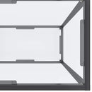 konsolbord 180x35x75,5 cm hærdet glas transparent