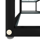 tv-bord 140x40x40,5 cm hærdet glas marmoreffekt hvid