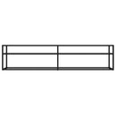 tv-bord 180x40x40,5 cm hærdet glas transparent