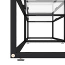 tv-bord 180x40x40,5 cm hærdet glas transparent
