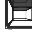tv-bord 180x40x40,5 cm hærdet glas sort