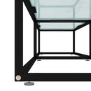 tv-bord 180x40x40,5 cm hærdet glas marmoreffekt hvid