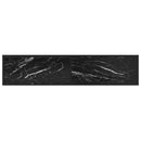 tv-bord 180x40x40,5 cm hærdet glas marmoreffekt sort