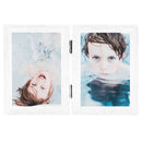 folderamme til 2 billeder 2x(13x18 cm) hvid