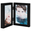 folderamme til 2 billeder 2x(13x18 cm) sort