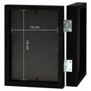 folderamme til 2 billeder 2x(13x18 cm) sort
