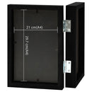 folderamme til 2 billeder 2x(21x29,7 cm) sort