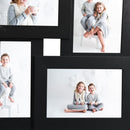 billedramme til 4x(10x15 cm) billeder MDF sort
