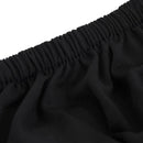 elastisk 2-personers sofabetræk polyesterjersey sort