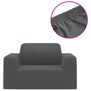 elastisk sofabetræk polyesterjersey antracitgrå
