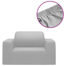 elastisk sofabetræk polyesterjersey grå