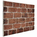 Vægpaneler 10 stk. 100 x 50 cm Brun Mursten EPS Skum