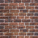 Vægpaneler 10 stk. 100 x 50 cm Brun Mursten EPS Skum