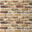Vægpaneler 10 stk. 100 x 50 cm Mørk Sand EPS Skum