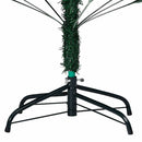 kunstigt juletræ med lys og kuglesæt 210 cm PVC grøn