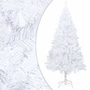 kunstigt juletræ med lys og kuglesæt 240 cm hvid