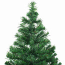 kunstigt juletræ med lys og kuglesæt 180 cm 564 grene