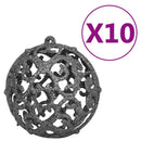 kunstigt juletræ med lys og kuglesæt 240 cm PVC sort