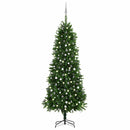 kunstigt juletræ med lys og kuglesæt 240 cm grøn