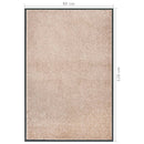 dørmåtte 80x120 cm beige