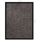 dørmåtte 40x60 cm stribet beige