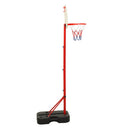 bærbart basketballsæt justerbart 138,5-166 cm