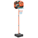 bærbart basketballsæt justerbart 109-141 cm