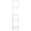 blomsterstativ i 5 niveauer 43x22x98 cm metal hvid