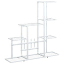 blomsterstativ 94,5x25x88 cm metal hvid