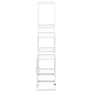 blomsterstativ 94,5x25x88 cm metal hvid