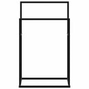 fritstående håndklædeholder 48x24x78,5 cm jern sort