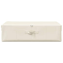 opbevaringskasse 70x40x18 cm stof cremefarvet