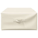 opbevaringskasse 70x40x18 cm stof cremefarvet